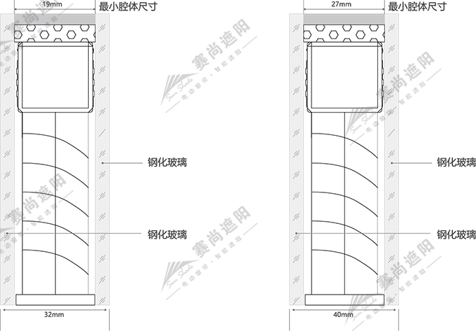 電動(dòng)中空鋁百葉簾安裝方式圖